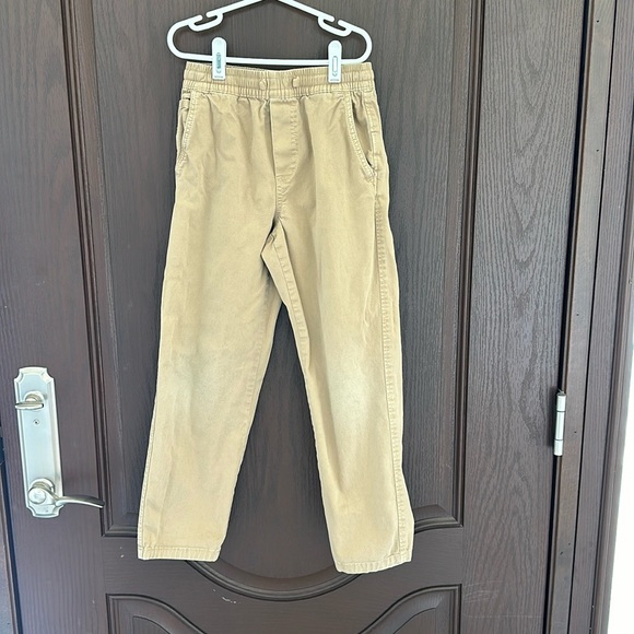 Zara Other - 3/$25 Zara Boys Cargo Pants Size 9 Tan Elastic Waist Cotton Stretch